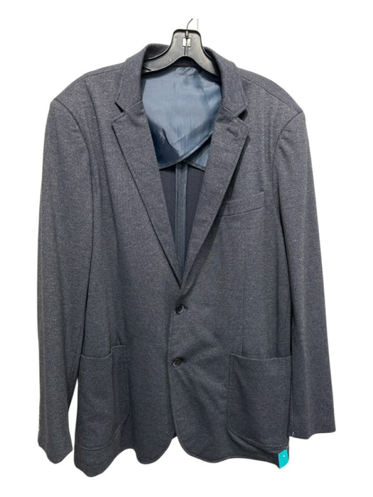 Saks Fifth Ave Navy Blue Polyester 2 Button Men's Blazer XL