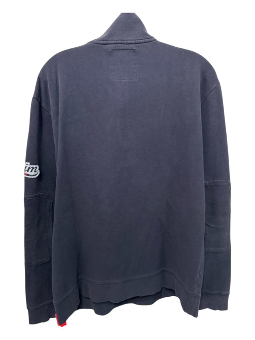 Armani Jeans Size L Faded Black Cotton Blend Solid Sweatshirt Long Sleeve Shirt Faded Black / L