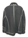 Karl Lagerfeld Size L Black Synthetic fleece Zip UP Moto Men's Jacket Black / L