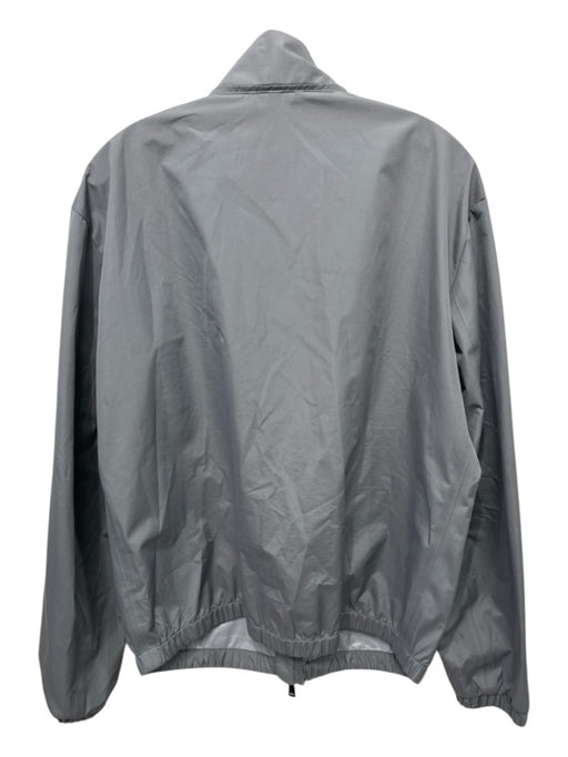 Armani Jeans Size 54 Gray Synthetic Solid Zip UP Men's Jacket Gray / 54