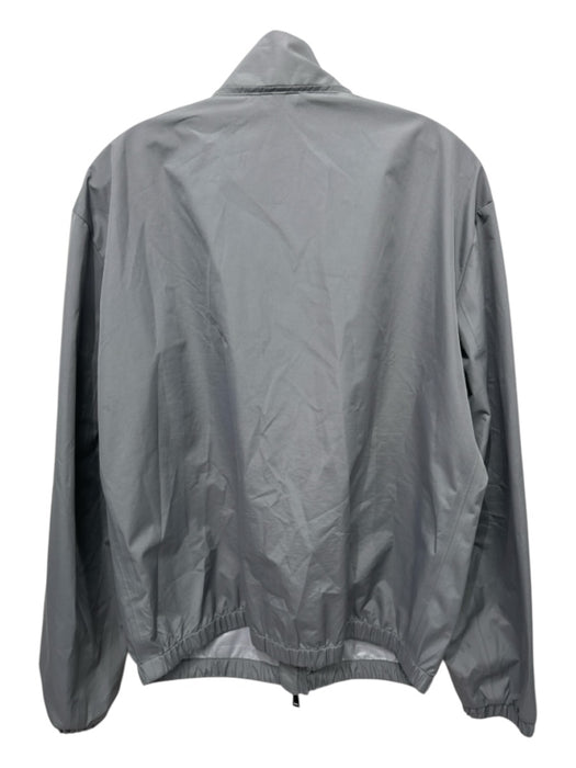 Armani Jeans Size 54 Gray Synthetic Solid Zip UP Men's Jacket Gray / 54