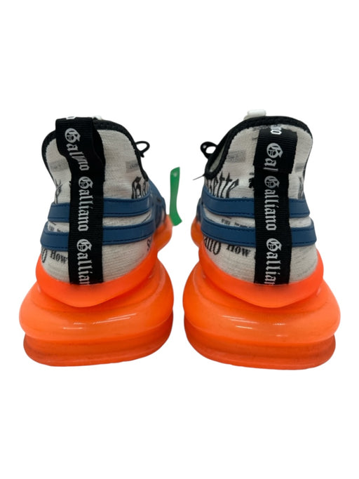 John Galliano Shoe Size 45 White, Blue & Orange Synthetic Men's Shoes White, Blue & Orange / 45