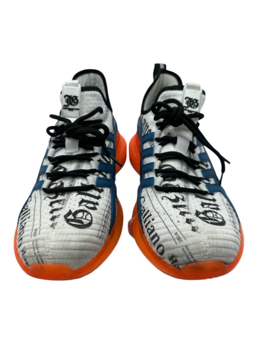 John Galliano Shoe Size 45 White, Blue & Orange Synthetic Men's Shoes White, Blue & Orange / 45