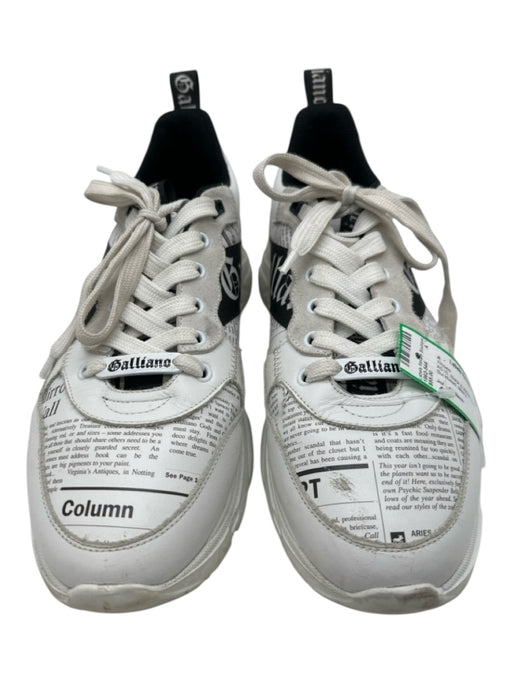 John Galliano Shoe Size 45 AS IS Black & White Synthetic Men's Shoes Black & White / 45
