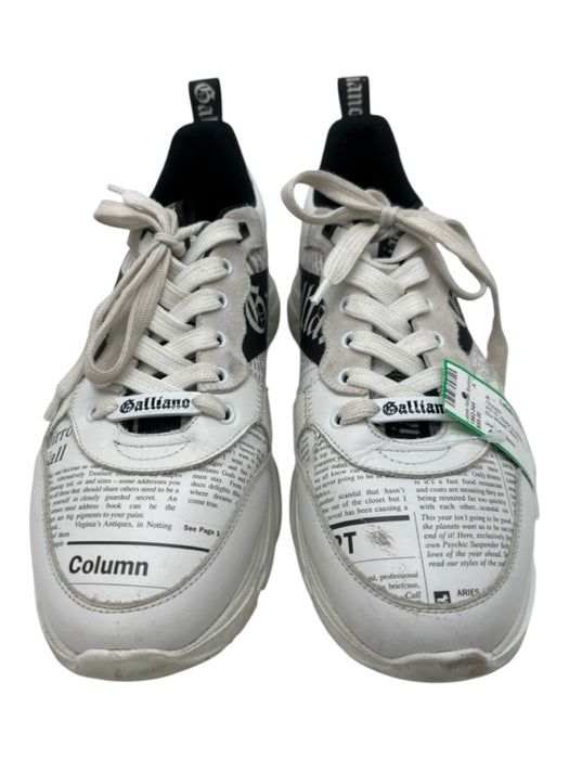John Galliano Shoe Size 45 AS IS Black & White Synthetic Men's Shoes Black & White / 45