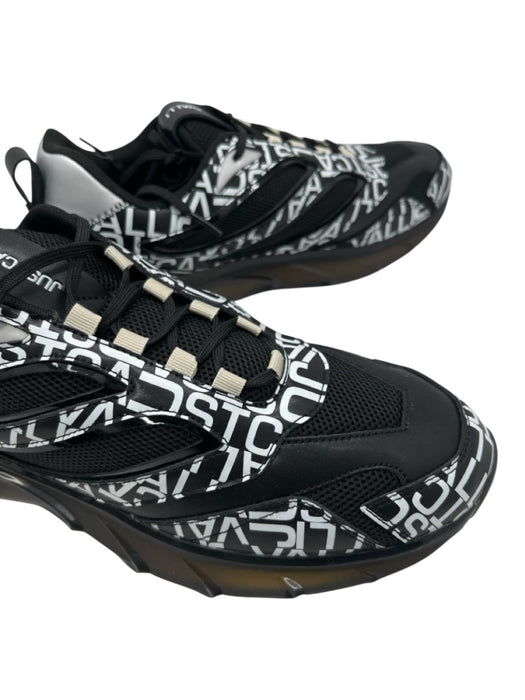 Roberto Cavalli Shoe Size 45 Black & White Synthetic Sneaker Men's Shoes Black & White / 45