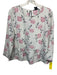 Armani Exchange Size M White, Black, Pink Polyester Long Sleeve Button Back Top White, Black, Pink / M