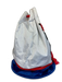 Just Cavalli Blue, White & Red Canvas Drawstring Words Beach bucket bag Bag Blue, White & Red / Large