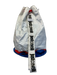 Just Cavalli Blue, White & Red Canvas Drawstring Words Beach bucket bag Bag Blue, White & Red / Large
