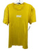 Dsquared Size XL Yellow Cotton logo Mesh T Shirt Men's Short Sleeve Yellow / XL