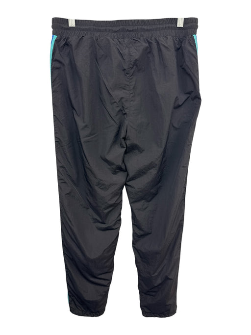 Versace Couture Size S Black & Blue Synthetic Solid Jogger Athleisure Pants Black & Blue / S
