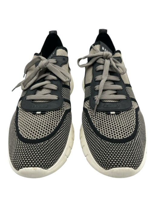 Bally Shoe Size 12 Like New Black & Gray Synthetic Woven Sneaker Men's Shoes Black & Gray / 12