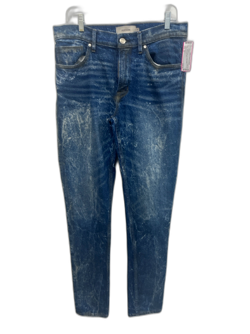 Hudson Size 33 Blue & White Cotton Jean Men's Pants Blue & White / 33
