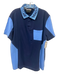 Versace Jeans Co. Size XL Blue & Light Blue Cotton Polo Men's Short Sleeve Blue & Light Blue / XL