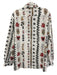 Desigual Size L White & Black Cotton Hearts Button Up Men's Long Sleeve Shirt White & Black / L
