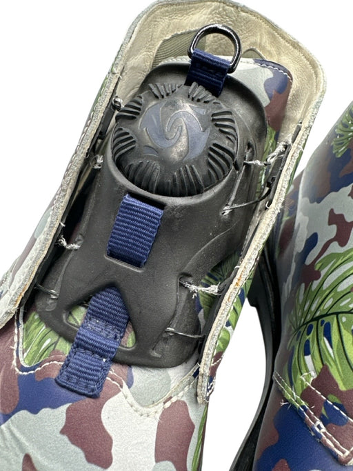 Mihara Yasuhiro Shoe Size 12 Green & Brown Leather Camo Floral Men's Shoes Green & Brown / 12