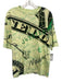 Moschino Size Est M Yellow, Black & Green Cotton All Over Print Short Sleeve Yellow, Black & Green / Est M