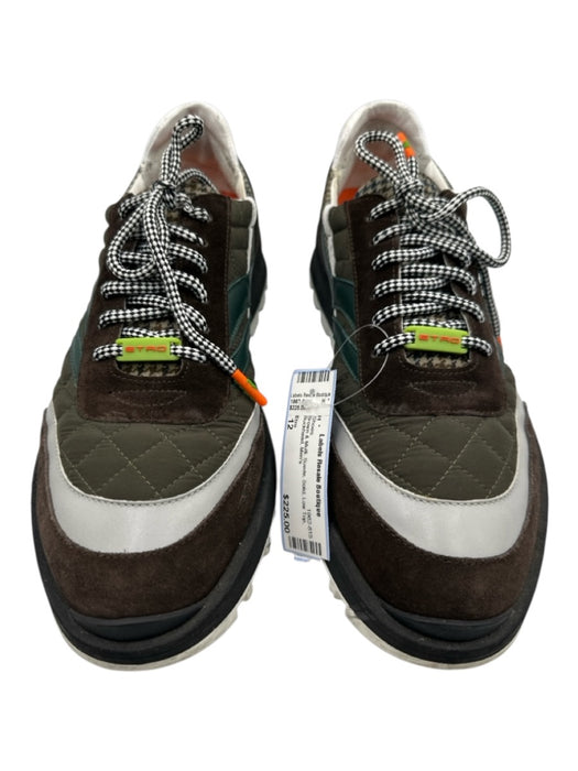 Etro Shoe Size 12 Brown & Multi Suede Solid Low Top Men's Shoes Brown & Multi / 12
