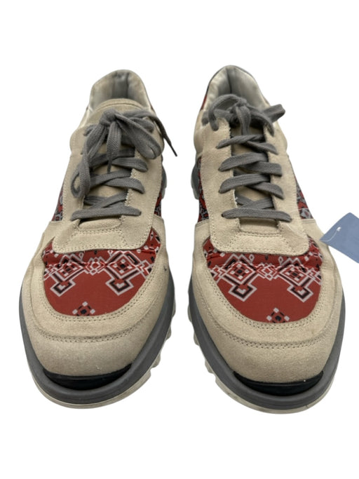 Etro Shoe Size 12 AS IS Beige & Multi Color Suede Solid Low Top Men's Shoes Beige & Multi Color / 12