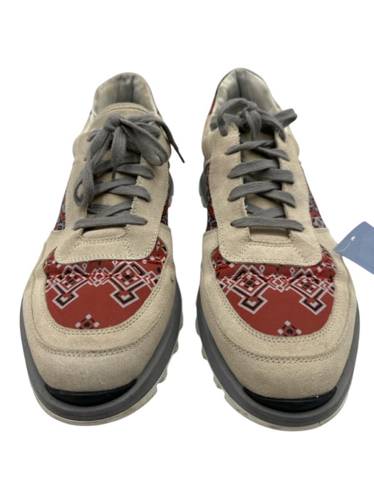 Etro Shoe Size 12 AS IS Beige & Multi Color Suede Solid Low Top Men's Shoes Beige & Multi Color / 12