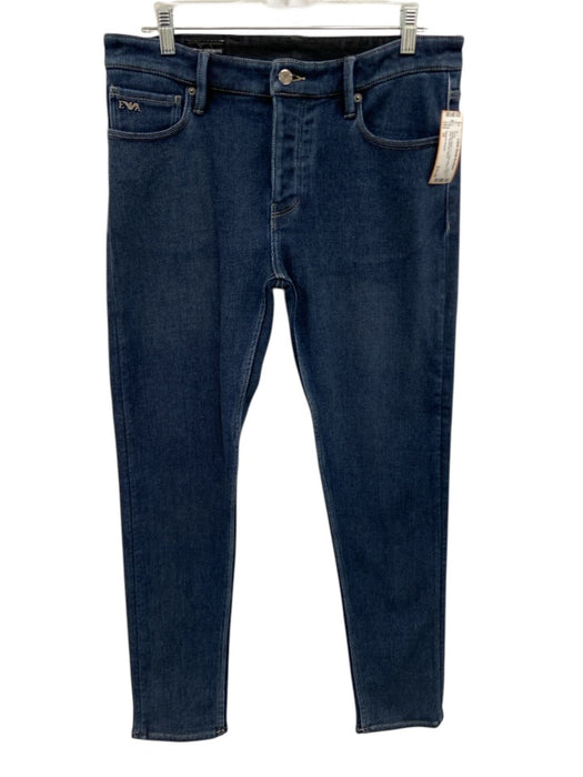 Emporio Armani Size 32 Medium Wash Cotton Blend Solid Jean Men's Pants Medium Wash / 32