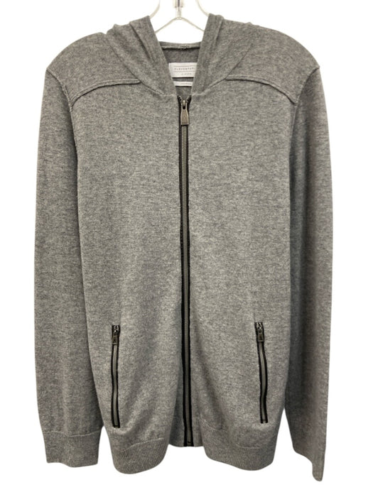 Eleven Paris Size M Gray Wool Solid Zipper Men's Jacket Gray / M