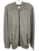 Eleven Paris Size M Gray Wool Solid Zipper Men's Jacket Gray / M