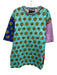 Versace Jeans Co. Size M Blue & Multi Cotton All Over Print Short Sleeve Shirt Blue & Multi / M
