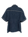 Ksubi Size L Blue & White Cotton Buttons Men's Short Sleeve Shirt Blue & White / L