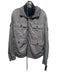 Emporio Armani Size 54 Gray & Navy Print Solid Zipper Men's Jacket Gray & Navy Print / 54