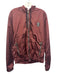 Dolce & Gabbana Size 54 Dark Red Polyamide Blend Solid Hoodie Zipper Jacket Dark Red / 54