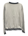 Versace Jeans Size XXL White & Black Cotton Blend logo Crew Long Sleeve Shirt White & Black / XXL