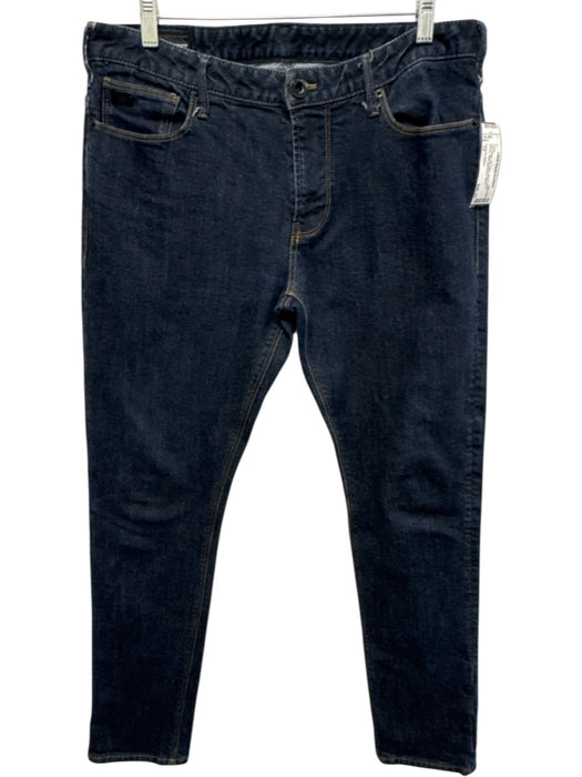 Emperio Armani Size 33 Dark Wash Cotton Blend Solid Skinny Jean Men's Pants Dark Wash / 33