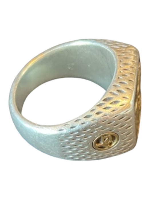 David Yurman Silver & Gold Metal Horse Two Tone Men's Ring