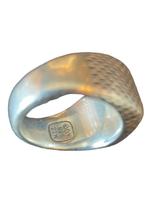 David Yurman Silver & Gold Metal Horse Two Tone Men's Ring