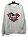 Rhude Size XL White Cotton logo Sweatshirt Crew Men's Long Sleeve Shirt XL