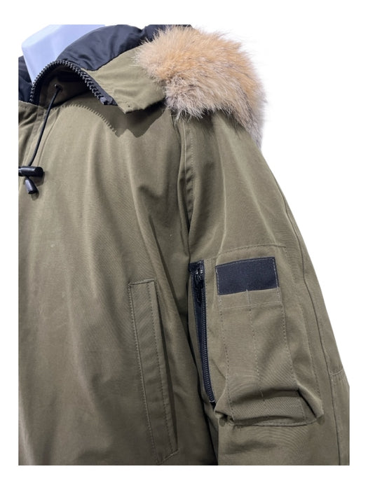 Canada Goose AS IS Size XL Green Synthetic Solid Puffer Zip Up Men's Jacket Green / XL