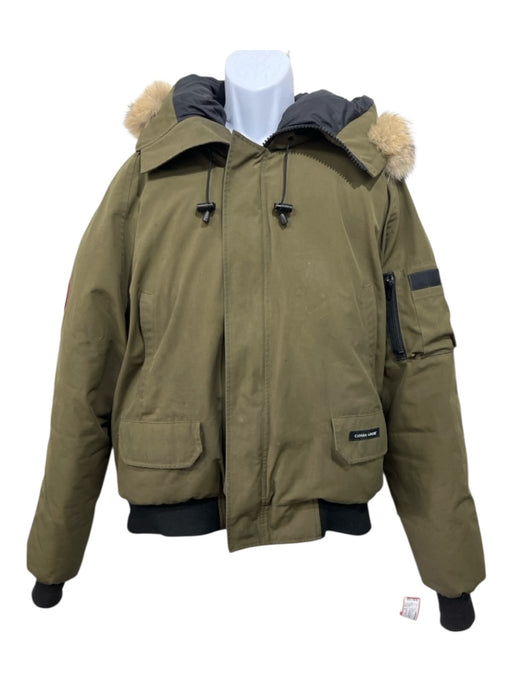 Canada Goose AS IS Size XL Green Synthetic Solid Puffer Zip Up Men's Jacket Green / XL