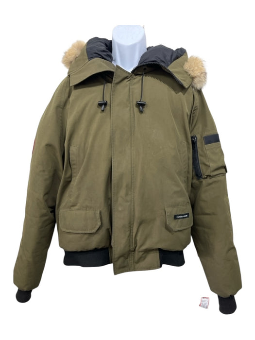 Canada Goose AS IS Size XL Green Synthetic Solid Puffer Zip Up Men's Jacket Green / XL