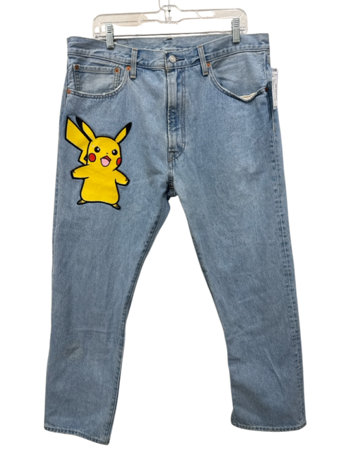 Levis Size 36 Light Wash Cotton Solid Jean Men's Pants Light Wash / 36