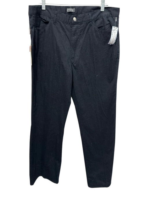 Versace Jeans Co. NWT Size Est 36 Black Cotton Zip Fly Men's Pants Black / Est 36