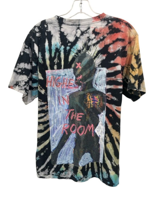 Cactus Jack Size M Black & Multi Cotton Tie Dye Men's Short Sleeve Black & Multi / M