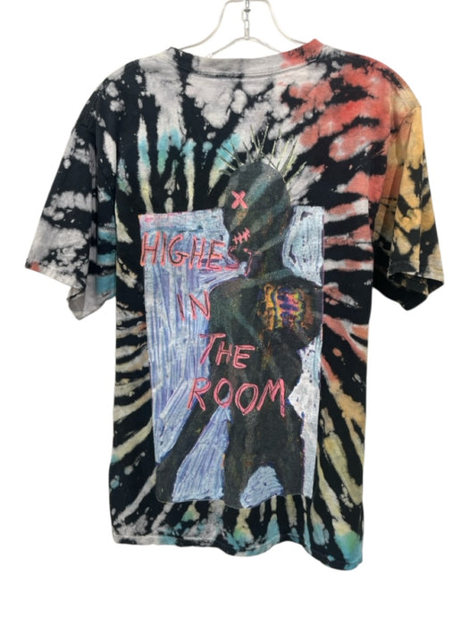 Cactus Jack Size M Black & Multi Cotton Tie Dye Men's Short Sleeve Black & Multi / M