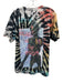 Cactus Jack Size M Black & Multi Cotton Tie Dye Men's Short Sleeve Black & Multi / M
