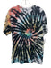 Cactus Jack Size M Black & Multi Cotton Tie Dye Men's Short Sleeve Black & Multi / M