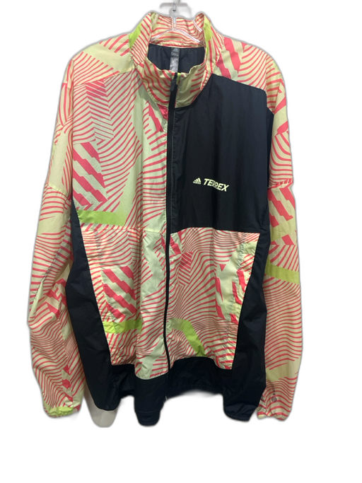 Adidas Size XL Black & Multi Polyester Men's Jacket Black & Multi / XL