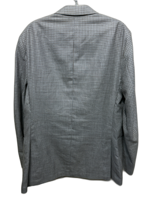 Peter Millar White, Brown & Blue Wool Houndstooth 2 Button Men's Blazer White, Brown & Blue / 42R