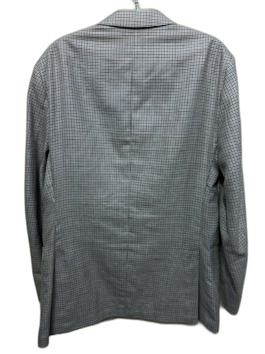 Peter Millar White, Brown & Blue Wool Houndstooth 2 Button Men's Blazer White, Brown & Blue / 42R