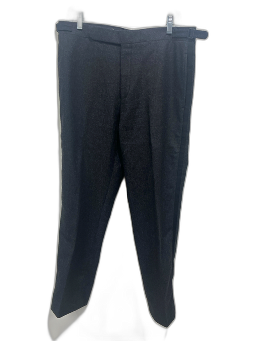 Polo Size 33 Gray Wool Solid Men's Pants Gray / 33