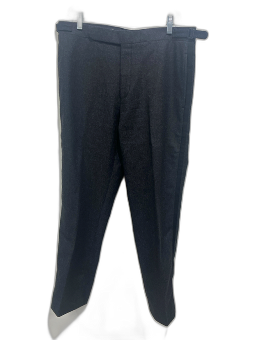 Polo Size 33 Gray Wool Solid Men's Pants Gray / 33